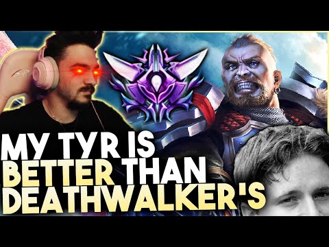 IS MY TYR JUST BETTER THAN DEATHWALKER'S?! (No) - Masters Ranked Conquest - Smite