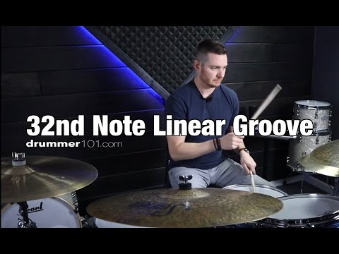 Cool 32nd Note Linear Groove | Drummer101