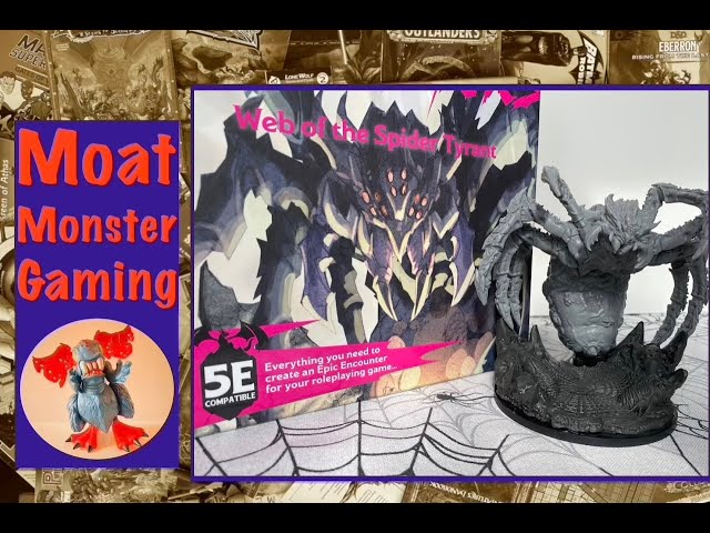 Vídeo relacionado con Epic Encounters: Web of the Spider Tyrant - RPG Fantasy Roleplaying Tabletop Game with 20 Detailed Miniatures, Double-Sided Game Mat, & Game Master Adventure Book with Monster Stats, 5E Compatible