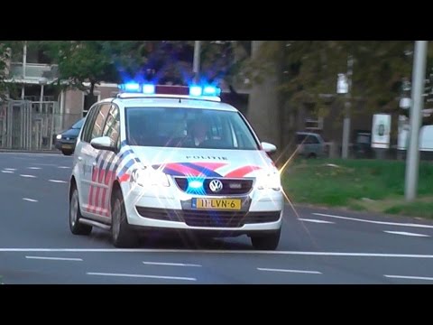 PRIO 1 OFFICIER VAN DIENST POLITIE MET SPOED IN AMSTERDAM