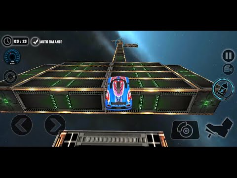 Impossible Car Tracks 3D : Driving  Blue Car Stunt - Game Play on Track # 3