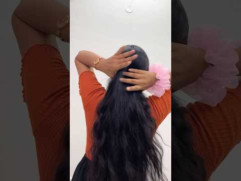 DIY XL Organza Scrunchie 🎀✨ | Hair Accessories Making #Shorts #trending #diy