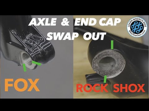 How to fit a thru axle & end cap, from Rock Shox 35 to Fox 36 Fork.