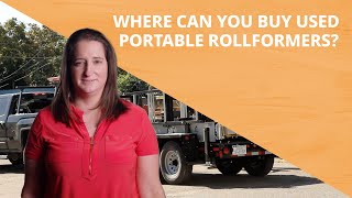 Where Can You Buy Used Portable Rollformers for Metal Roofs & Gutters
