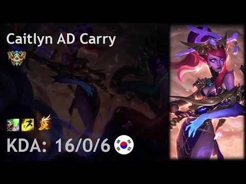 Caitlyn AD Carry vs Ezreal - KR Challenger Patch 8.3