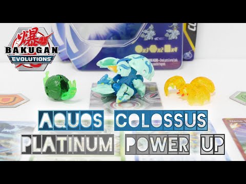 AQUOS COLOSSUS PLATINUM POWER UP Pack | Bakugan Evolutions | BAKUGAN UNBOX