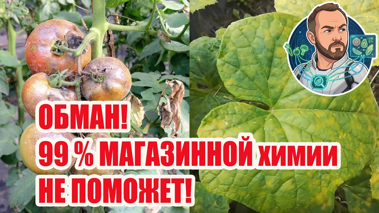 😱 ЭТО ШОК! 🍅 Правда о фитофторе и желтых листьях на огурцах! Лечение за 1 ден