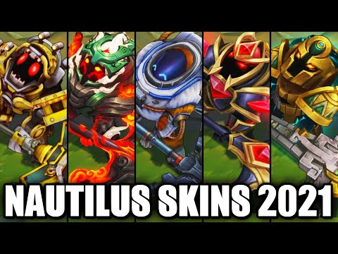 All Nautilus Skins Spotlight 2021 (League of Legends)