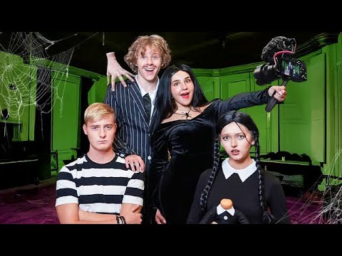 WE STARTED A FAMILY CHANNEL FOR THE DAY But As The ADDAMS FAMILY!!