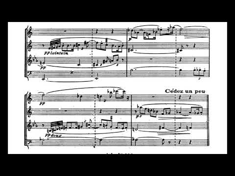 Jacques Ibert - Deux Mouvements for Woodwind Quartet (1922) [Score-Video]
