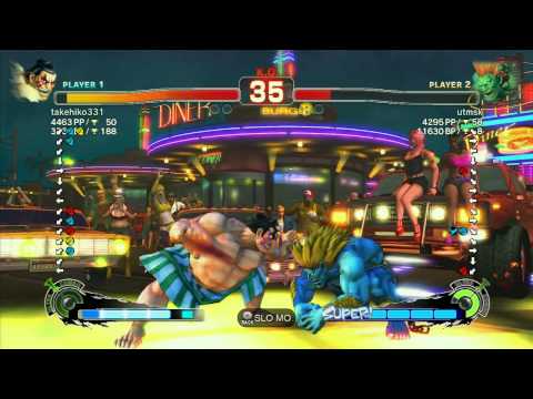 SSF4 AE: Akimo (Honda) vs utmsk (Blanka) - Ranked Match (720p HD)
