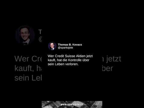 Wer jetzt Credit Suisse Aktien kauft... #shorts