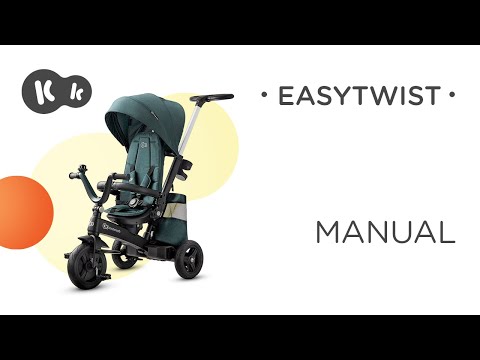 Kinderkraft EasyTwist triratis dviratis su sukamąja ¦ Juodas sėdyne video