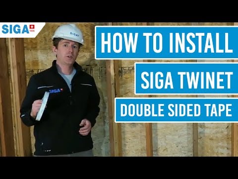 How to Install SIGA Twinet, Double Sided Tape
