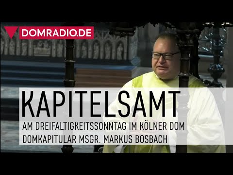 Kapitelsamt im Kölner Dom am Dreifaltigkeitssonntag 30.05.2021 - Domkapitular Markus Bosbach
