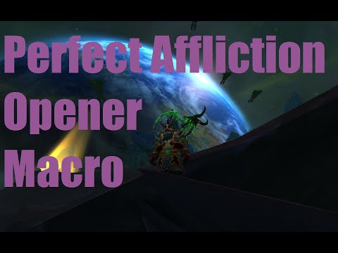 Affliction Warlock opener macro