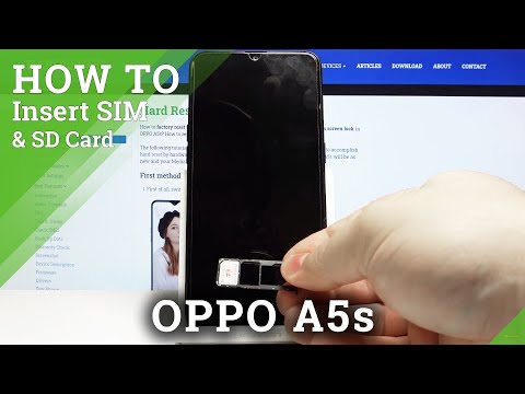 How to Insert SD & SIM Card in OPPO A5s – Find Card Slot
