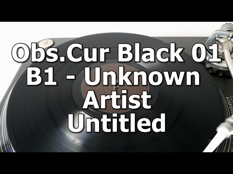 Obs.Cur Black 01 - B1 - Unknown Artist - Untitled