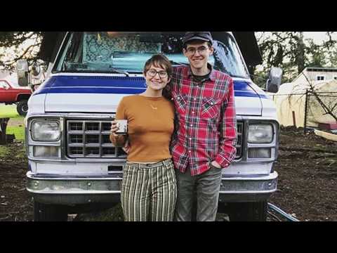 Couple Turn Old Shuttle Bus into their Rolling Tiny Home