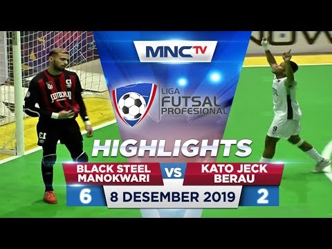 BLACK STEEL MANOKWARI VS KATOJECK BERAU (FT : 6-2) - Highlights Liga Futsal Profesional 2020