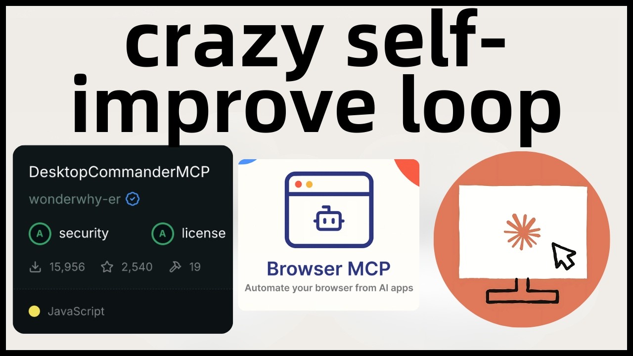 Claude + Desktop Commander MCP = Self improving coding agent