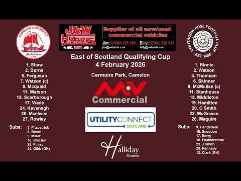Camelon Juniors v Linlithgow Rose – 4 February 2026