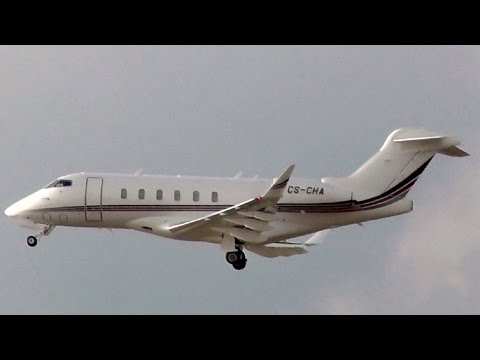 NetJets Europe Bombardier BD-100-1A10 Challenger 350 CS-CHA takeoff at Berlin Tegel airport