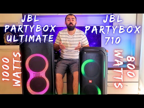JBL Partybox Ultimate VS JBL Partybox 710 - Sound Comparison DEEP BASS - Full Volume