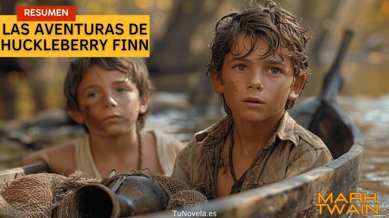 Las aventuras de Huckleberry Finn [Resumen animado completo] de Mark Twain