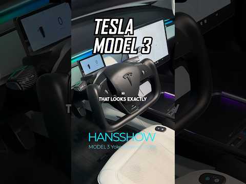 How to install Hansshow Tesla Model 3 Yoke Steering Wheel. Discount code MYONG at hautopart.com
