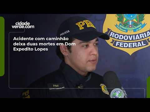 Acidente com caminhão deixa duas mortes em Dom Expedito Lopes