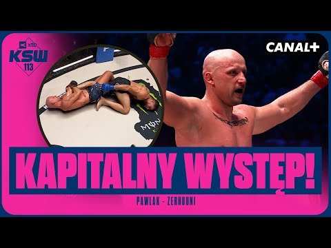 ŻELAZNE ŁOKCIE POLAKA, STALOWA GŁOWA FRANCUZA! PAWLAK - ZERHOUNI, SKRÓT WALKI (XTB KSW 113)