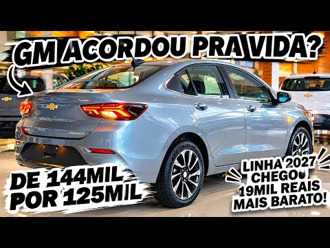 NOVO CHEVROLET ONIX PLUS PREMIER 2027 QUE CHEGA MAIS BARATO | 15 ANOS DE GARANTIA NA CORREIA DENTADA