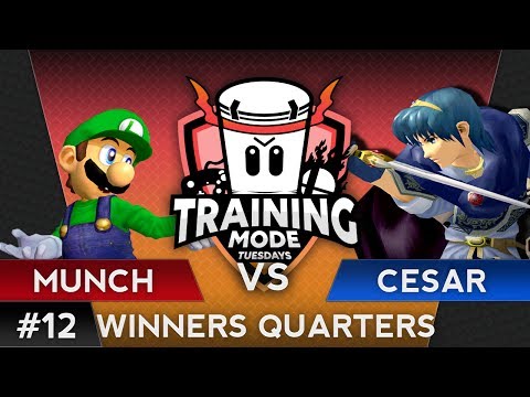 TMT 12 - Cesar (Marth) VS Munch (Luigi)  - SSBM Winners Quarters - Smash Melee