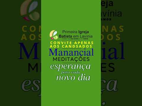 CONVITE APENAS AOS CANSADOS - MANANCIAL 2025