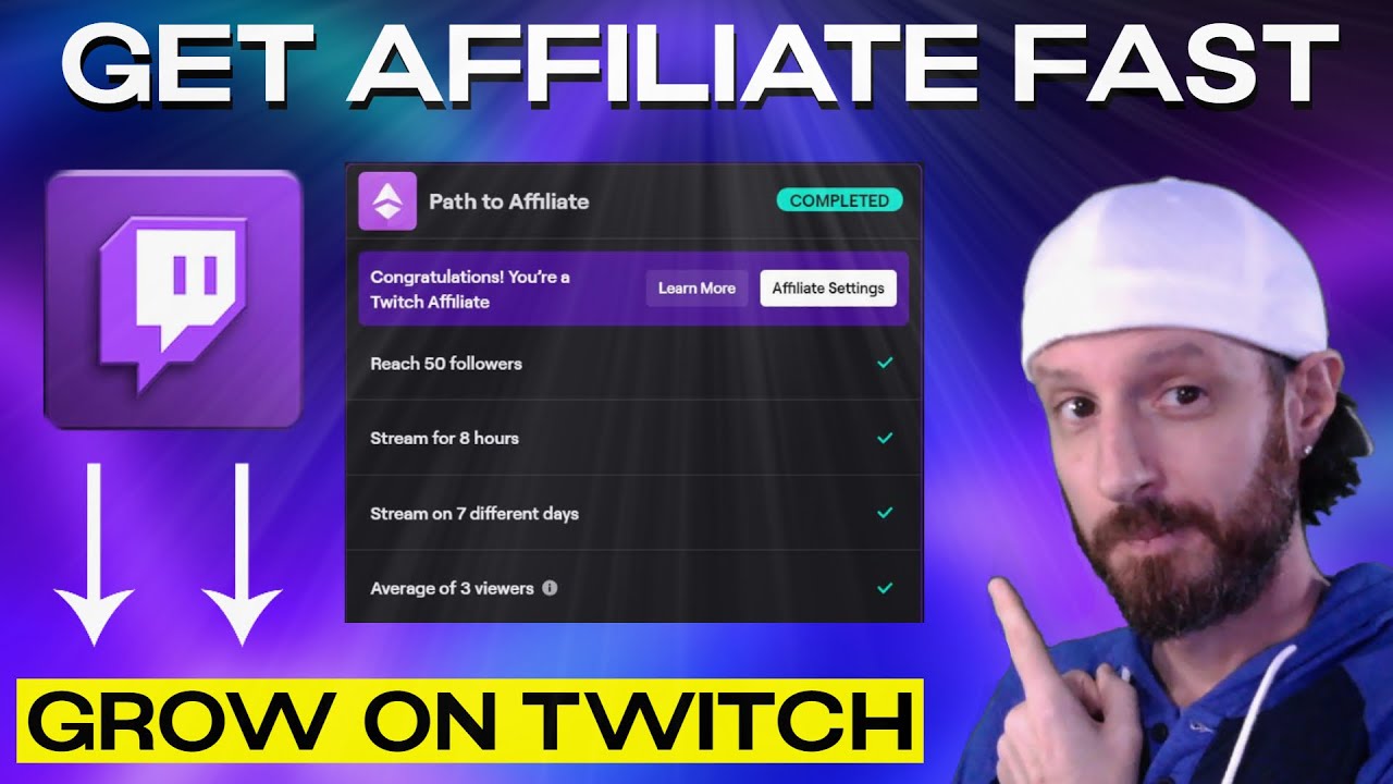 Thumbnail for How To Get Twitch Affiliate FAST and EASY