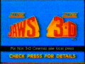 Jaws 3D UK TV Commercial 1983