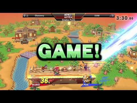 Midwest Mayhem 11 SINGLES POOLS: Glutonny (Wario) vs. Dom (Fox)