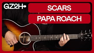 Scars (Acoustic) Guitar Tutorial Papa Roach Guitar Lesson |Standard Tuning + TAB|