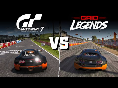 Grid Legends vs Gran Turismo 7 | Bugatti Veyron 16.4 '13 | Comparison (4K, 60fps, PS5, HDR)