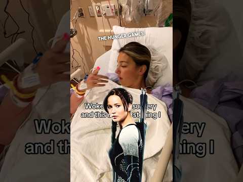 Anesthesia turned her into Katniss Everdeen from Hunger Games after surgery 😂 #shorts