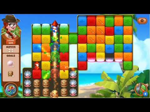 Lost Island Blast Adventure Level 134 - No Boosters