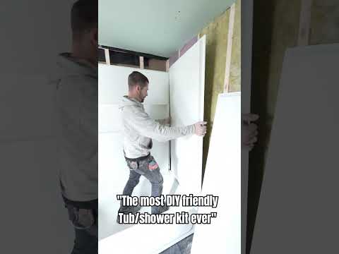 tub shower kit install done easy #diy #contractor #carpentry