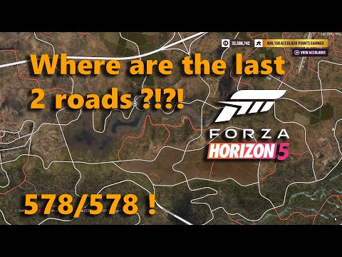 Forza Horizon 5 Finding the last 2 roads 578/578