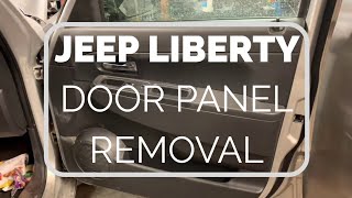 Jeep Liberty door panel removal/Mirror replacement