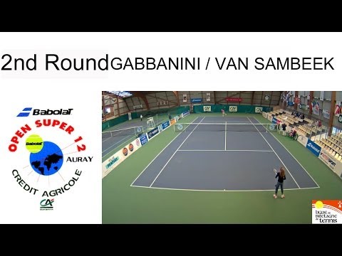 Victory of Gabbanini (FRA) over Van Sambeek (NED)(3/6 6/3 6/4) - Open Super 12 Auray - Boys Single