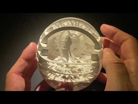 Beautifully Intricate Spherical Paper Sculpture