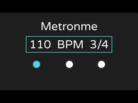 110 Bpm Metronome (with Accent ) | 3/4 Time |