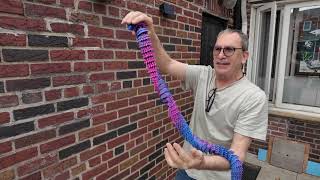 Maxdecoer 48.8" Articulated Snake Toy, 3D Printed multi color snak