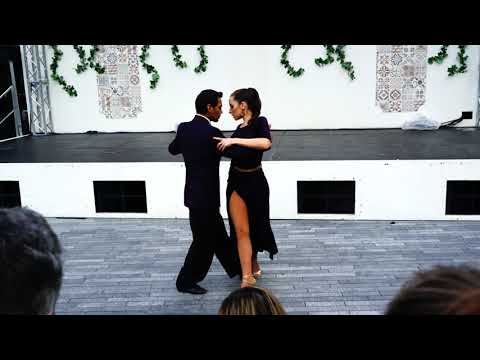 Performing kim and david @ The Scoop, UK Tango Week